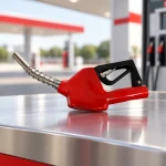 نازل اتوماتیک انتقال گازوئیل قرمز نمای از پایین